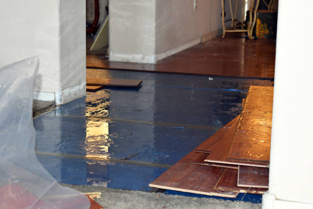 Professional Water Damage Restoration technician working in Warsaw, VA